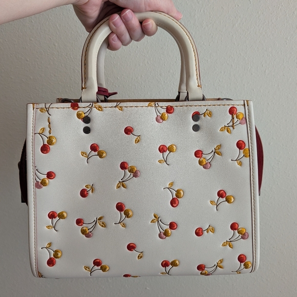 Coach Rogue 25 With Cherries Print - Picture 2 of 16